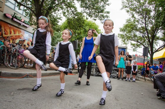 Children paying tribute to their Irish heritage in Sunnyside